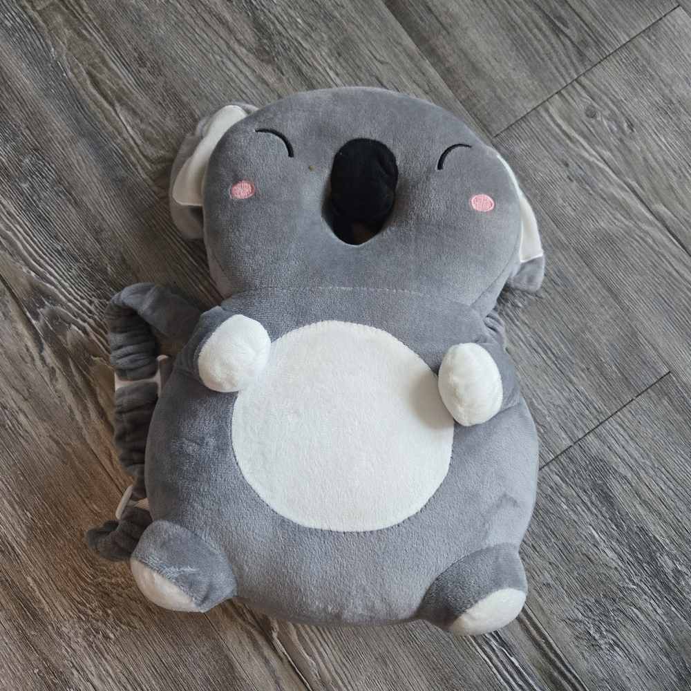 🌞❤️Cute Gray Koala Plush Backpack For Head Protection